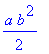 1/2*a*b^2