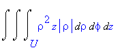 Int(Int(Int(rho^2*z*abs(rho),rho = U .. ``),phi = `` .. ``),z = `` .. ``)