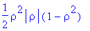 1/2*rho^2*abs(rho)*(1-rho^2)