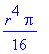 1/16*r^4*Pi