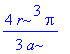 4/3/a*r^3*Pi