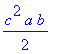 1/2*c^2*a*b