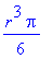 1/6*r^3*Pi