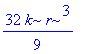 32/9*k*r^3