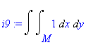 i9 := Int(Int(1,x = M .. ``),y = `` .. ``)