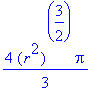 4/3*(r^2)^(3/2)*Pi