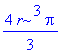 4/3*r^3*Pi