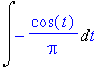 Int(-cos(t)/Pi,t)