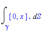 Int([0, x]*`.`,S = gamma .. ``)