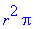 r^2*Pi