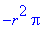 -r^2*Pi