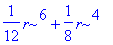 1/12*r^6+1/8*r^4